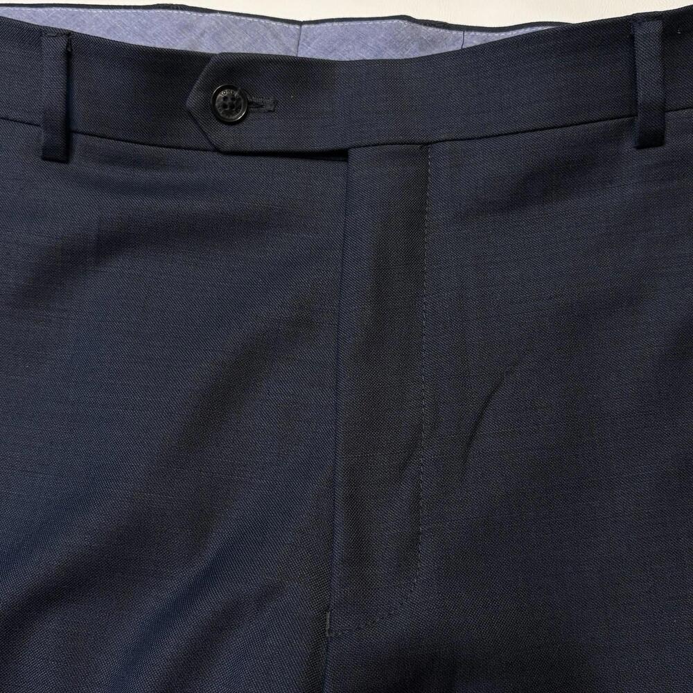 Tommy Hilfiger Men's Navy Wool Blend Dress Pants 38x32 - Picture 4 of 9